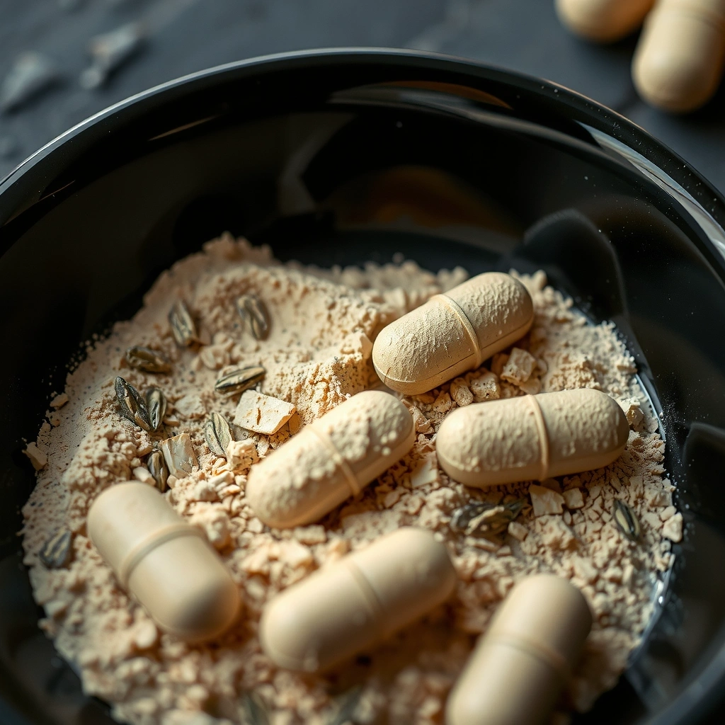 Textur eines feinen Pulvers